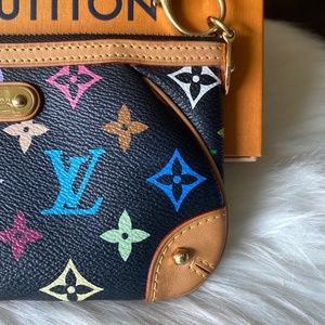 LOUIS VUITTON Milla MM Monogram Pochette Clutch Bag Multicolor